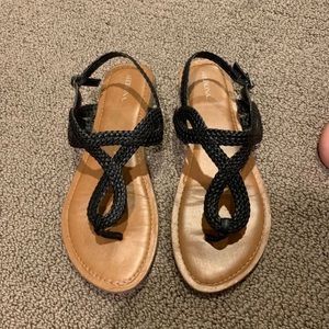 Merona Black Strappy Sandals